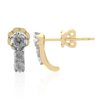 9K SI1 (G) Diamond Gold Earrings (Annette)
