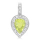 Cuprian Tourmaline Silver Pendant