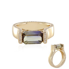 14K Bi Colour Tanzanite Gold Ring (de Melo)