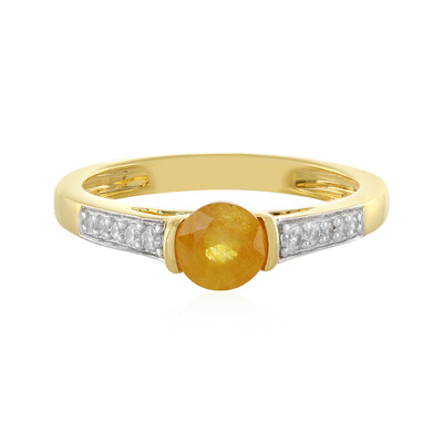Madagascar Yellow Sapphire Silver Ring