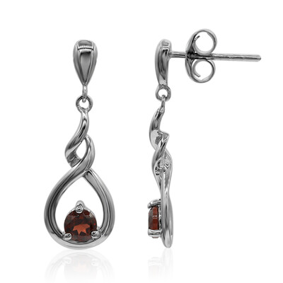 Mozambique Garnet Silver Earrings