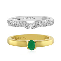 Socoto Emerald Silver Ring