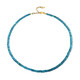 Blue Apatite Silver Necklace