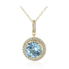 Sky Blue Topaz Silver Necklace