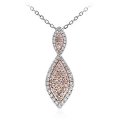 14K I1 Pink Diamond Gold Necklace (CIRARI)