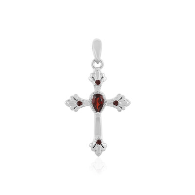 Mozambique Garnet Silver Pendant