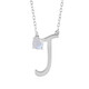 Rainbow Moonstone Silver Necklace