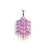 Mozambique Ruby Silver Pendant