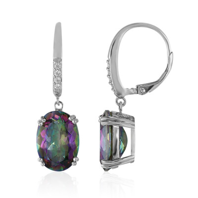 Mystic Quartz Silver Earrings