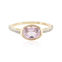 18K Kunzite Gold Ring