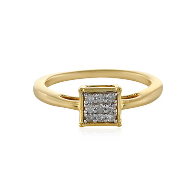 I1 (I) Diamond Silver Ring