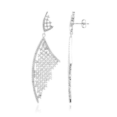 Zircon Silver Earrings