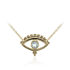 Sky Blue Topaz Silver Necklace
