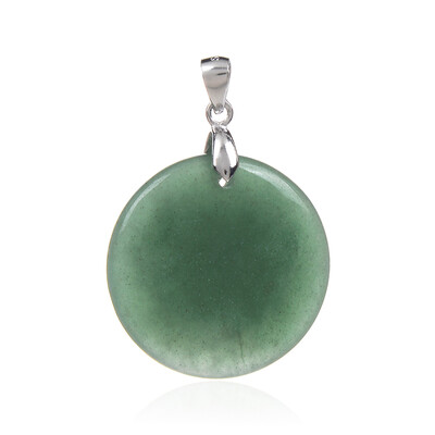 Green Aventurine Silver Pendant