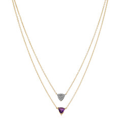Amethyst Silver Necklace