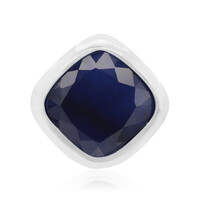 Blue Sapphire Silver Pendant