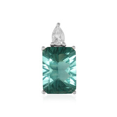 Green Fluorite Silver Pendant
