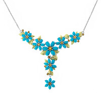 Sleeping Beauty Turquoise Silver Necklace (Dallas Prince Designs)