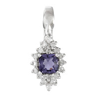 Blueberry Quartz Silver Pendant