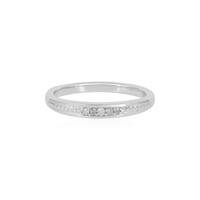 I2 (I) Diamond Silver Ring