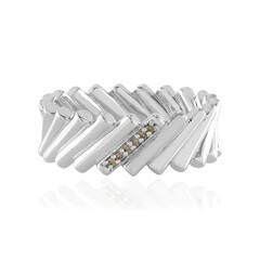 I3 Champagne Diamond Silver Ring (de Melo)