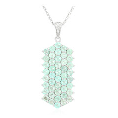 Paraiba Tourmaline Silver Necklace