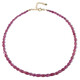 Madagascar Pink Sapphire Silver Necklace