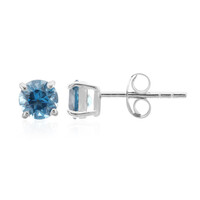 London Blue Topaz Silver Earrings