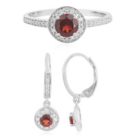 Mozambique Garnet Silver Ring
