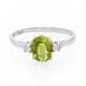 Cuprian Tourmaline Silver Ring