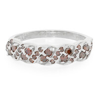 Fancy Diamond Silver Ring