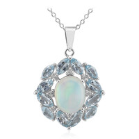 Welo Opal Silver Necklace