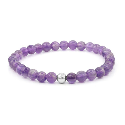 Amethyst Silver Bracelet