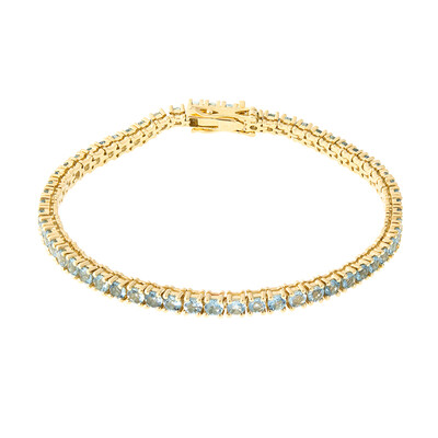 9K Santa Maria Aquamarine Gold Bracelet (CUSTODANA)