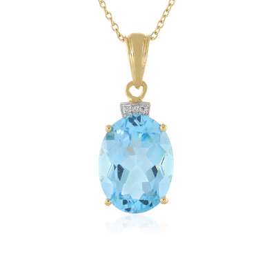 Sky Blue Topaz Silver Necklace