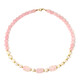 Rose Quartz Silver Necklace (Riya)