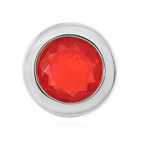 Red Ethiopian Opal Silver Pendant