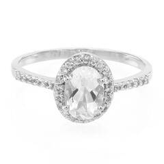 Goshenite Silver Ring
