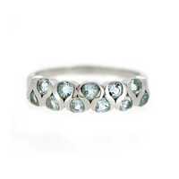 Sky Blue Topaz Silver Ring