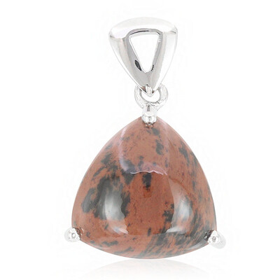 Mahogany Obsidian Silver Pendant
