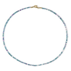 Blue Fluorite Silver Necklace