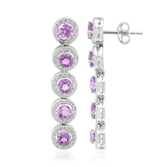 Amethyst Silver Earrings