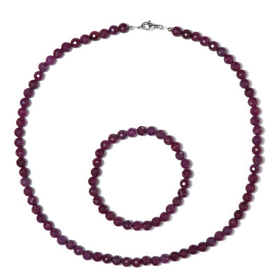 Madagascar Ruby Silver Set