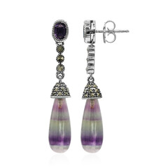 Fluorite Silver Earrings (Annette classic)