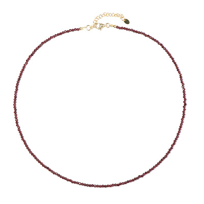 Indian Garnet Silver Necklace