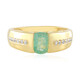 Russian Emerald Silver Ring (Adela Silber)