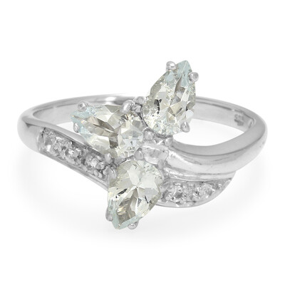 Aquamarine Silver Ring