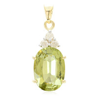9K Cuprian Tourmaline Gold Pendant