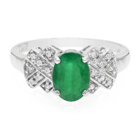Bahia Emerald Silver Ring