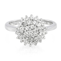 White Topaz Silver Ring